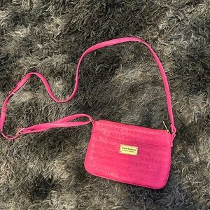 Juicy Couture Pink Crossbody Bag with Gold Hardware